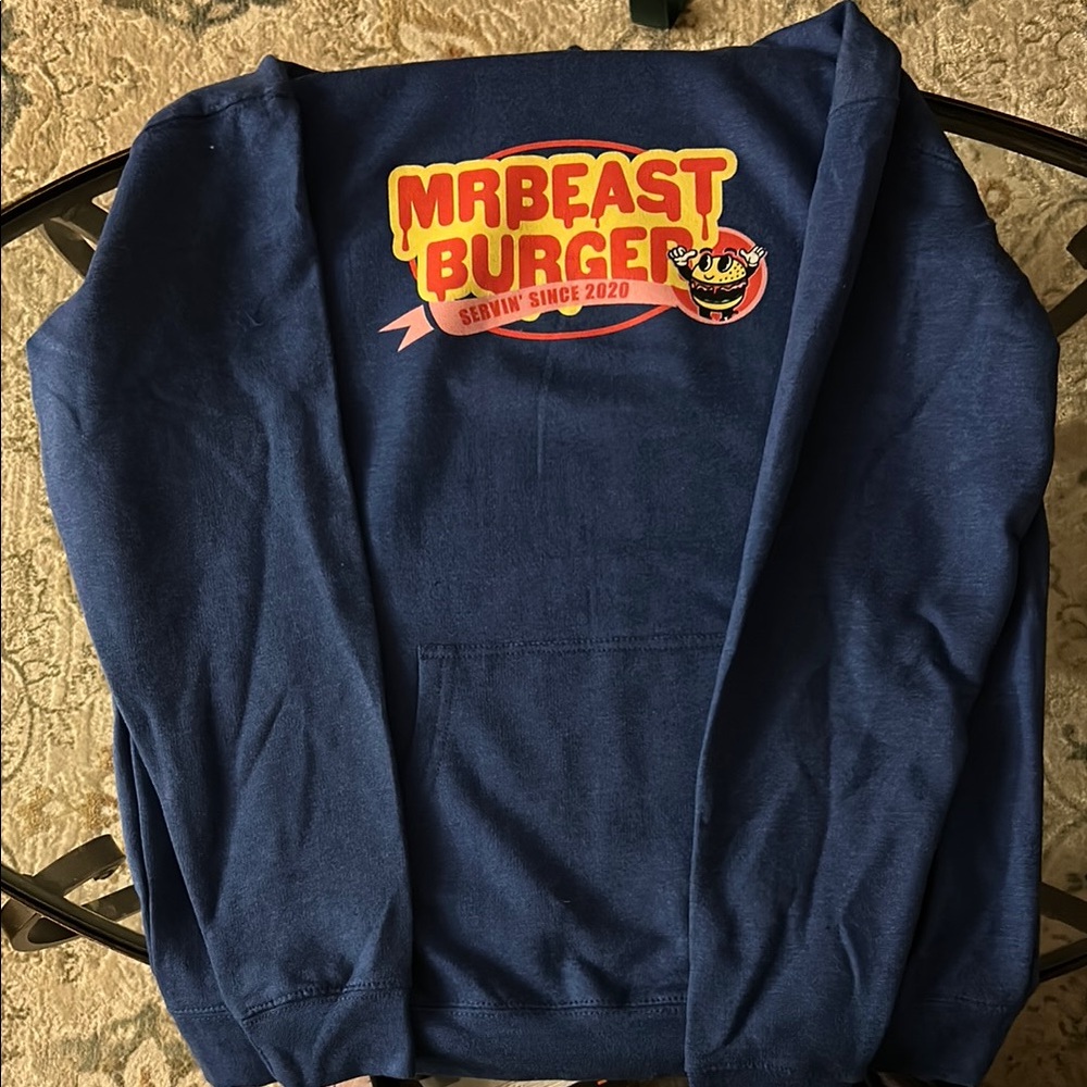 Brand new never been worn Mr. Beast Burger kids sweatshirt